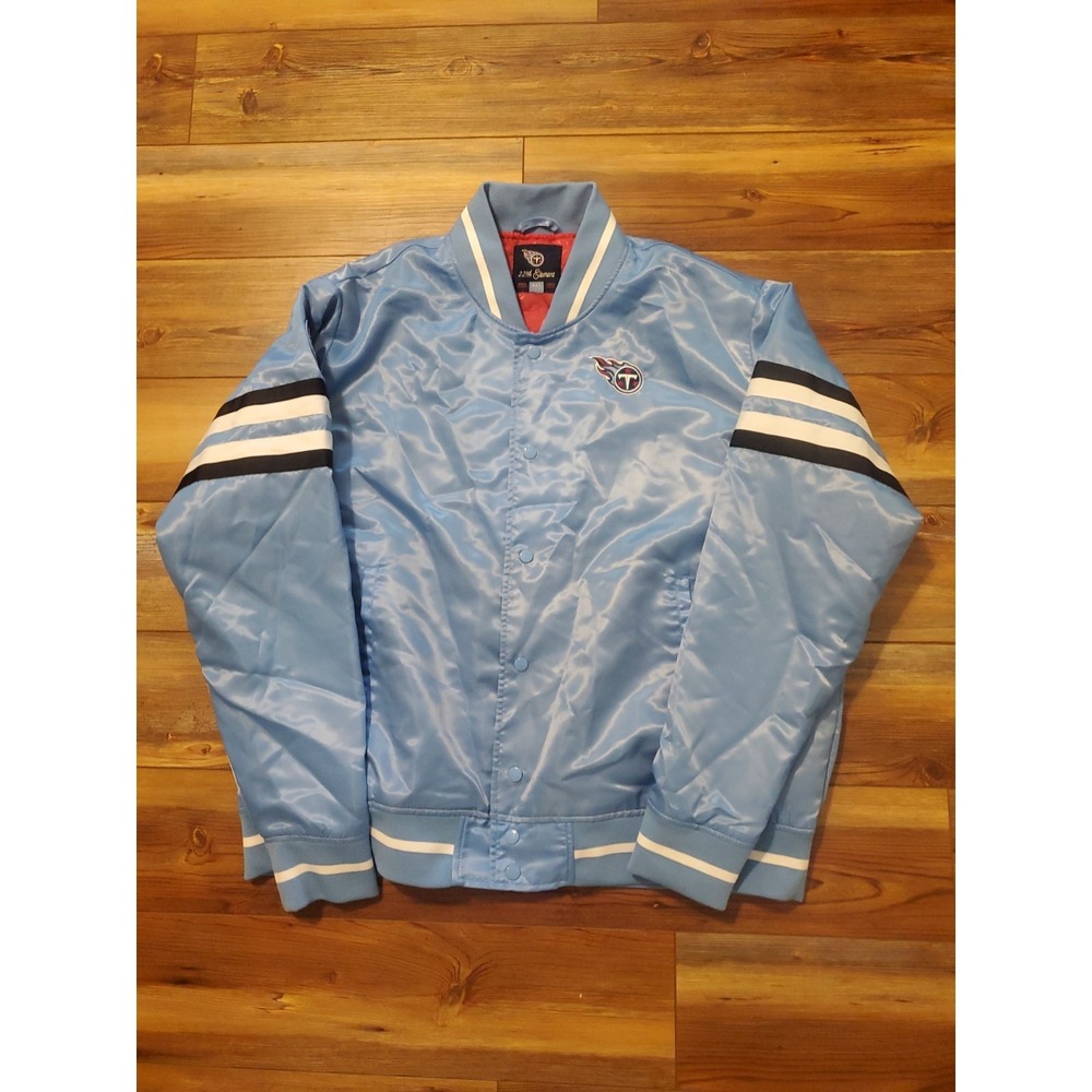 NWOT Tennessee Titans Mens Size 2XL Satin Varsity‎ Jacket NFL Football Sz XXL